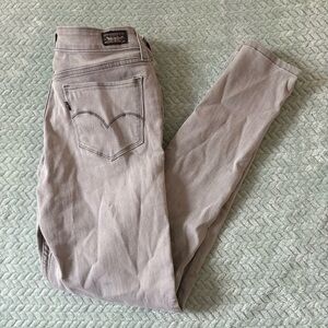 Levi's Skinny Jeans - Faded Grey Wash - Size 29 Modern Straight Denim 2010s